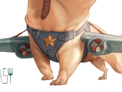 daschund 2 animals daschund dog pilot plane