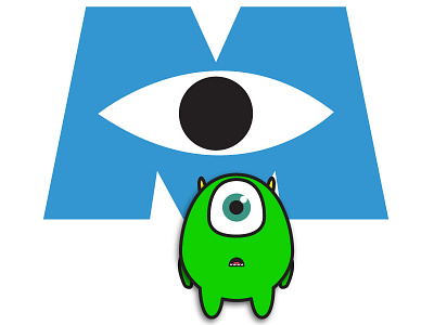 Mike Wazowski - Final Design disney illustrator monsters inc monsters university vector