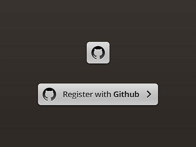 Github Registration Buttons - Retina button buttons github glossy ui