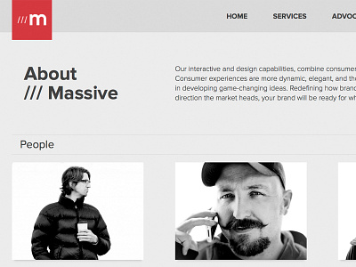 Massive massive resonsive web website