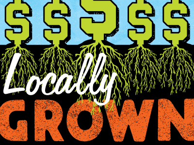 Locally Grown illustration set