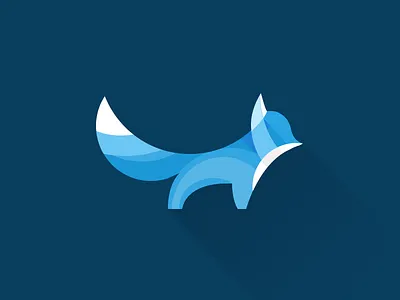 Flat blue Fox mark version bobrov flat fox ivan mark