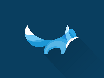 Flat blue Fox mark version bobrov flat fox ivan mark