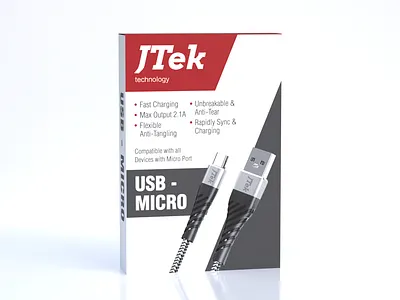 Charging Cable Packaging Design 3d mockup attractive label design box design box packaging label design packaging design product packaging