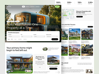 Real Estate Website Template design figma landing page design property landing page real estate real estate web real estate website real estate website template ui ui ux designer web design web designer website design website template