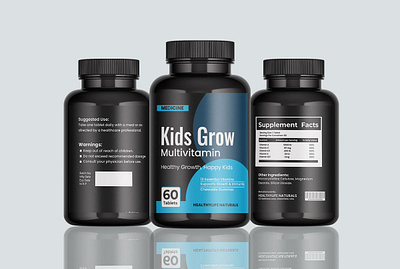 Professional Supplement Label Design graphic design label design