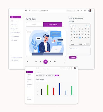 SMS Platform Gateway - Dashboard Design analytics design book appointment charts design charts ui ux customer support screen design dashboard design dashboard ui ux graph ui ux login sign up sms gateway platform website web design website design website ui ux