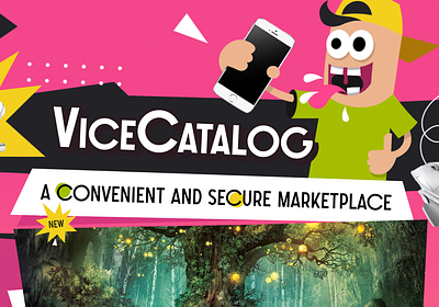 ViceCatalog Marketplace cartoon crypto fantasy figma game gaming illustration marketplace metaverse online photoshop trade ui ux virtual items