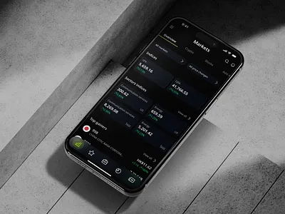 Investment Tracking App | Markets Overview cleanui cryptomarket darkmode dashboarddesign datavisualization financeapp financialanalytics fintech investmentapp marketoverview minimaldesign moderndesign portfoliomanagement realtimedata stockmarket stocksandcrypto tradingapp uidesign userexperience uxdesign