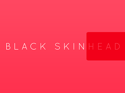 Black Skinhead album art black black skinhead kanye kanye west minimal music west