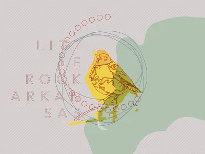 State Capitol Badge Project - Little Rock, Arkansas arkansas badge bird circle little rock oriole vintage
