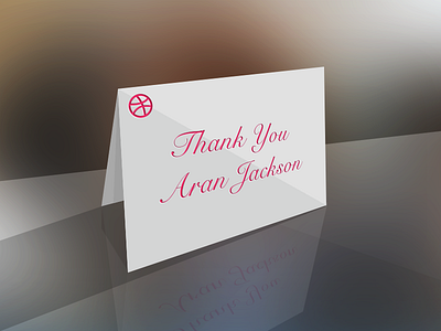 Thank You card debute thank you