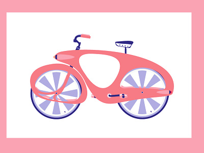 Dream Bicycle bicycle comfort dream illustration ride street vectors velo vintage