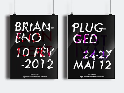 MACM Posters affiche concert festival montreal museum music musique musée plugged poster typography