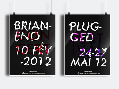 MACM Posters affiche concert festival montreal museum music musique musée plugged poster typography