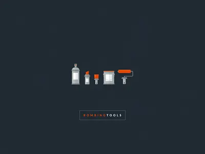 Bombingtools bombing exploration grafitti icons urban