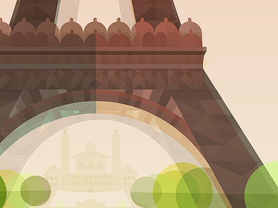 Springtime in Paris eiffel illustration paris spring tower vector