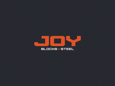 Joy Blocks + Steel: Ver 2 blocks construction heavy joy joy blocks joy steel logo mark steel strong