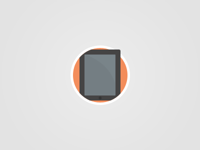 Flat iPad Icon flat glyphs icon ipad