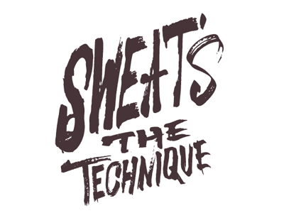 Sweaty Type distress grunge hand lettering illustration lettering type typography