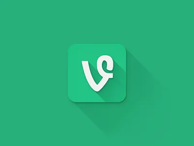Long Shadow Vine app design flat icon illustrator ios long new photoshop shadow simple vine