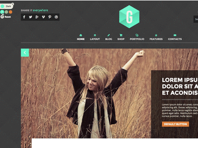 [animated] G Theme Live Editor animated color picker editor jquery skin theme wordpress