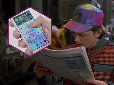 BTTFiOS7 80s apple color future ios7 ipad iphone mcfly michael j. fox ui ux