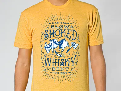 Slab Yo Mama BBQ T-Shirt bbq bbq fest hand lettering memphis memphis in may screen print slab yo mama t shirt