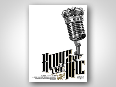 Kings of the Mic Stubb's Austin gigposter austin bobby dixon gigposter poster screenprint stubbs type typography