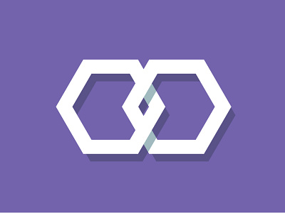 Hexagons flat hexagon shadow shape