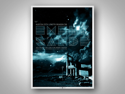 Emeli Sandé Austin City Limits gigposter acl austin bobby dixon city gigposter limits pbs poster screenprint type typography