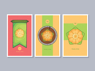 Game of Thrones Poster: Growing strong art flat flat design flower game of thrones golden got illustration minimal poster rose shield