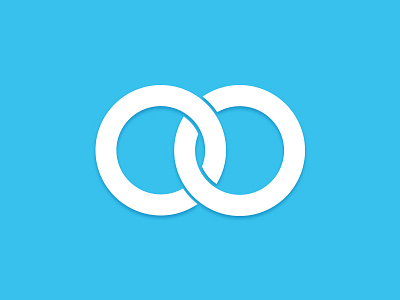 Logo blue logo shadow