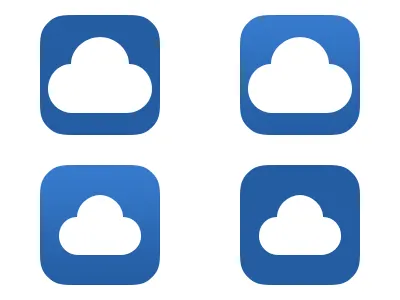 With which app icon I should go? app app development app icon cloudie flat design icon design ios 7
