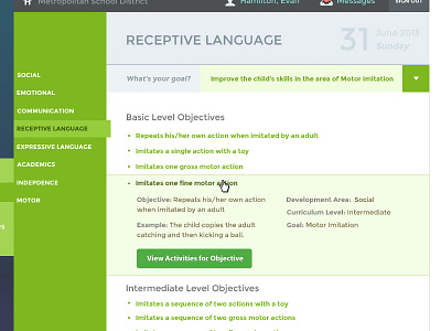 Expandable List action app list web app