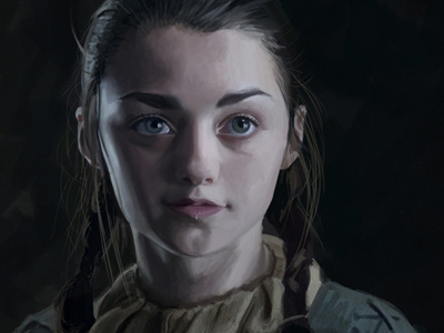 Arya arya stark digital painting painting portrait realism