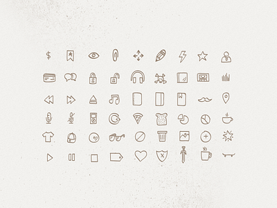 Sketchy Icons hand made icons sketchy