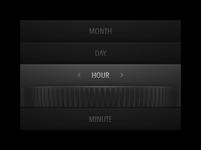 Darkness 3 date and time picker animation app darkness gif ios iphone