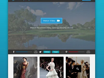E-Commerce Landing Page blue ecommerce landing page photoshop progress