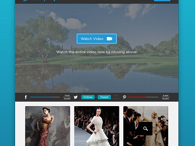 E-Commerce Landing Page blue ecommerce landing page photoshop progress