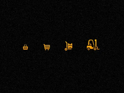 Cart style icon basket cart clean e commerce flat icon minimalist online store shop style