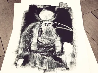 toth rnd ||| analog illustration photo skateboard