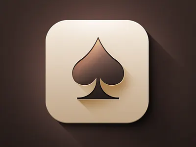 Spades Game IOS 7 Style App Icon app icon cards game icon india ios7 iphone mobile phone spades ui