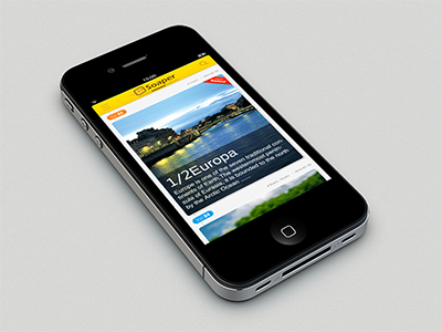 Soaper app mobile ui yellow