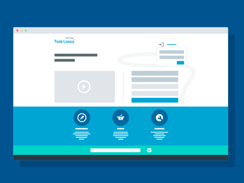 TaskLasso Web - Login {gif} 2d after effects animation gif tasklasso