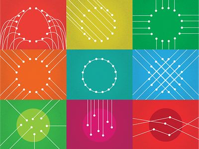 Blank Meetup Group image abstract circle dots group lines