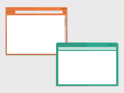 Flat Browser Windows browser flat simple ui