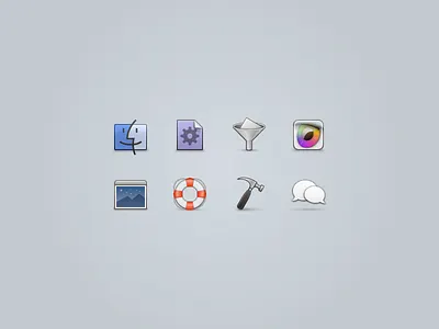 32px Icons for Web 32px bubble finder funnel hammer icons life ring retina web