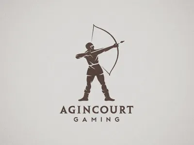 Agincourt Gaming archery arrow battle bow game historic identity logo medievel soldier