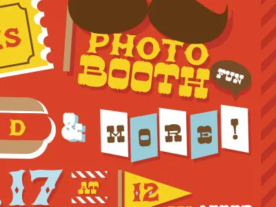 Circus Birthday Invitation - Back baby birthday carnival circus first birthday invitation invite